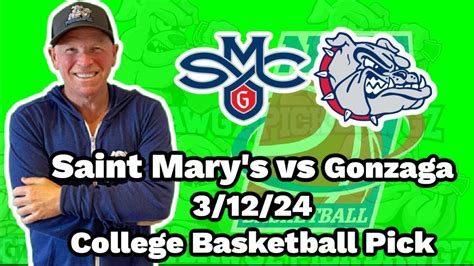 Saint Mary's vs Gonzaga Prediction and Picks – 3/12/24.